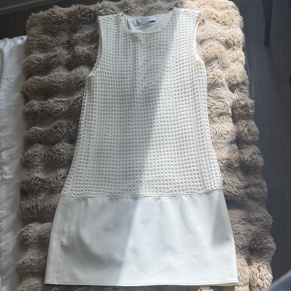 Bailey 44 Textured Cream Mini Dress